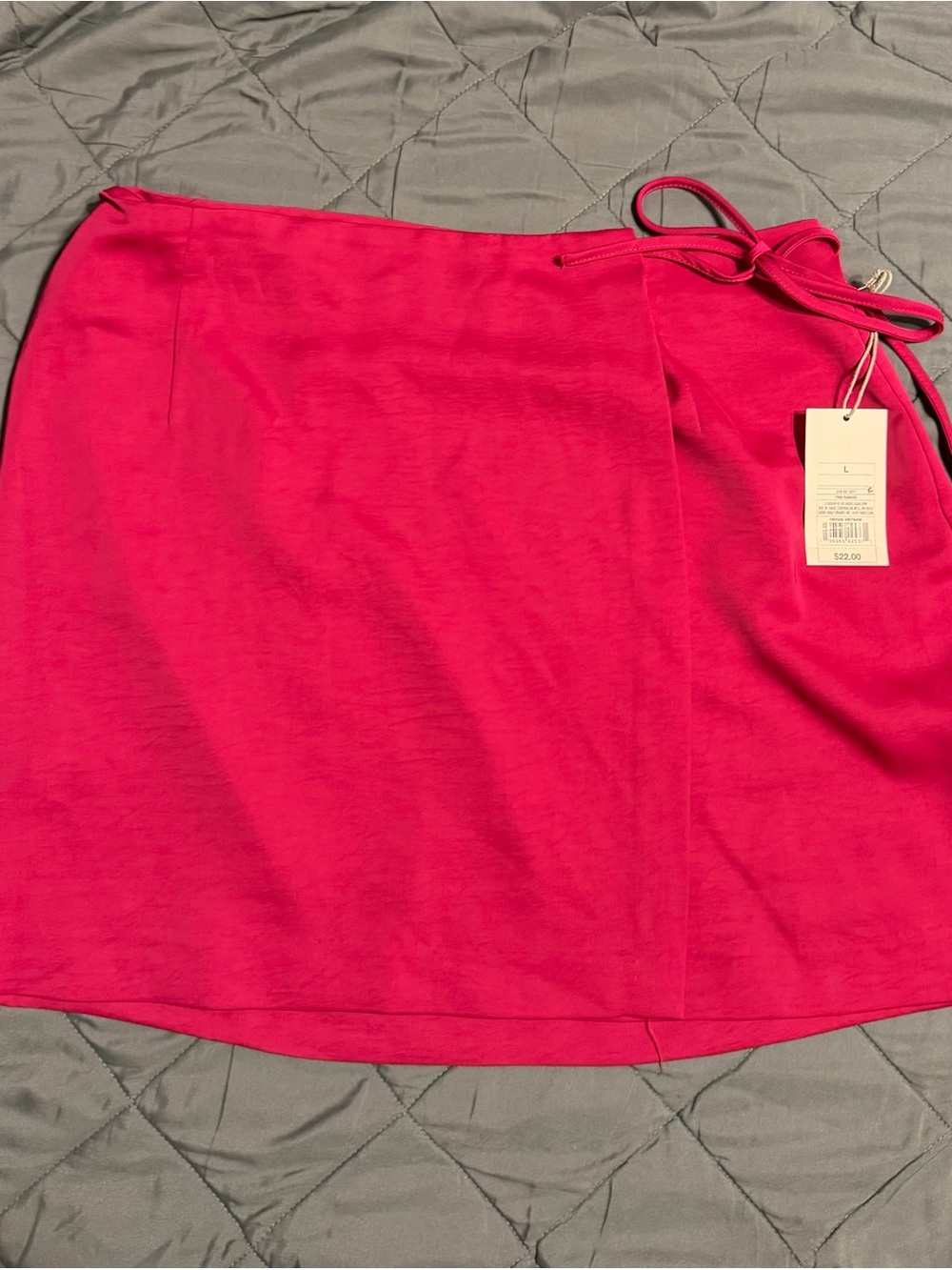 Women's Hot Pink Wrap Skirt -